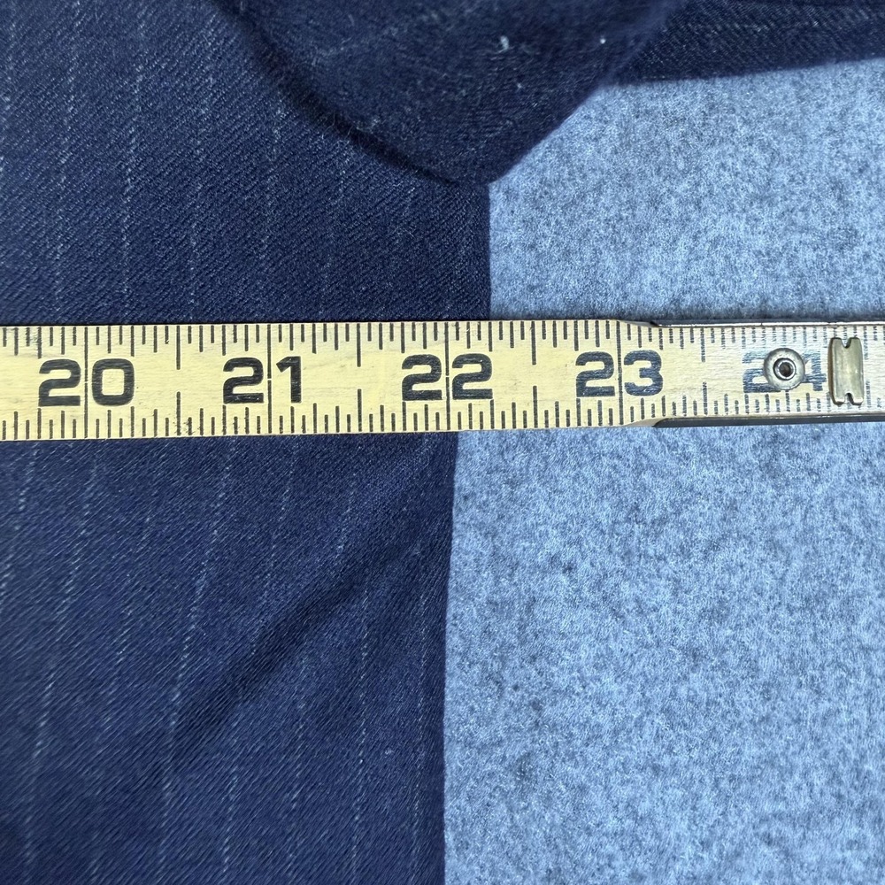 Vintage Brooks Brothers Golden Fleece Suit Jacket Mens 44 Blue Pinstripe Wool - Picture 10 of 13